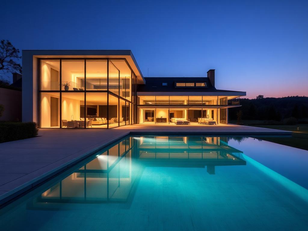 Villa contemporaine avec piscine