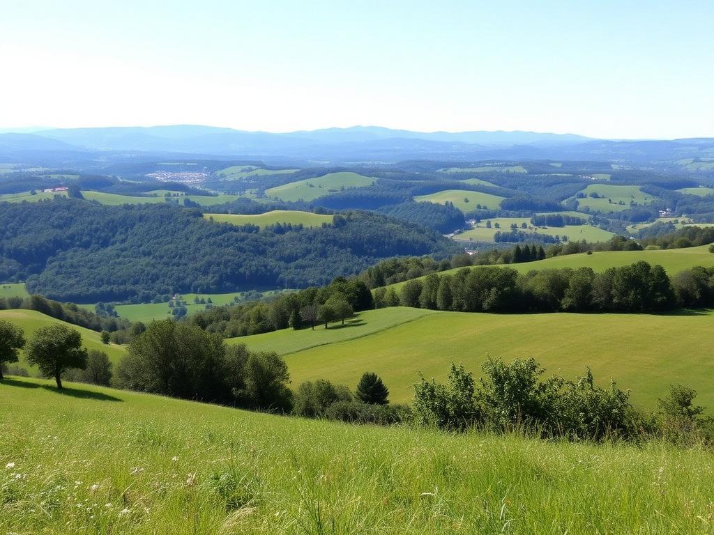 Terrain constructible vue dégagée